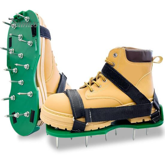 Обувь для аэрации газона, аэрационные сандалии с шипами и ремешками-липучками, прочная обувь для аэрации двора, патио, сада