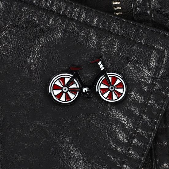 Мультфильм эмаль велосипед значок воротник лацкан брошь булавка одежда украшения сумка декор