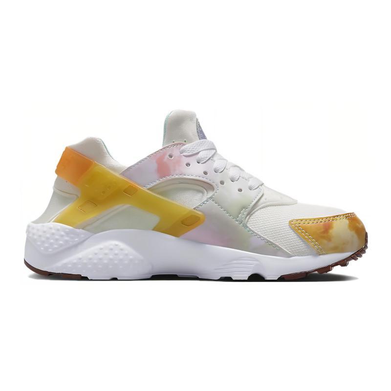 Nike Air Huarache Run GS Износостойкие Легкие Амортизирующие Поддержка Низкий Верх Детские Кроссовки для Бега Розовые Белые Кроссовки FJ7715-171