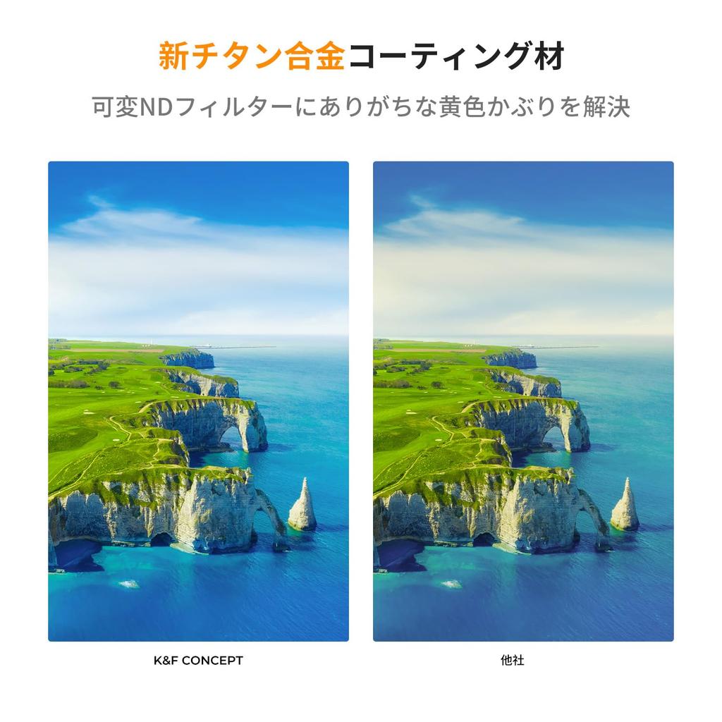 Concept 77mm Variable ND Filter TRUE COLOR Multifunctional Filter Can Eliminate Yellow Casting 28 Layer Coating On Both Sides Optical Glass Water and