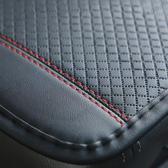 Leather Armrest Pad Cover Center Console Box Cushion Mat Non-slip For Car Truck