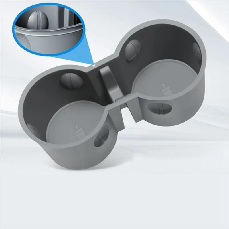 Practical TPE Car Cup Holder with 2 Holes Universal Center Console Storage Organizer Must-Have Auto Interior Accessory