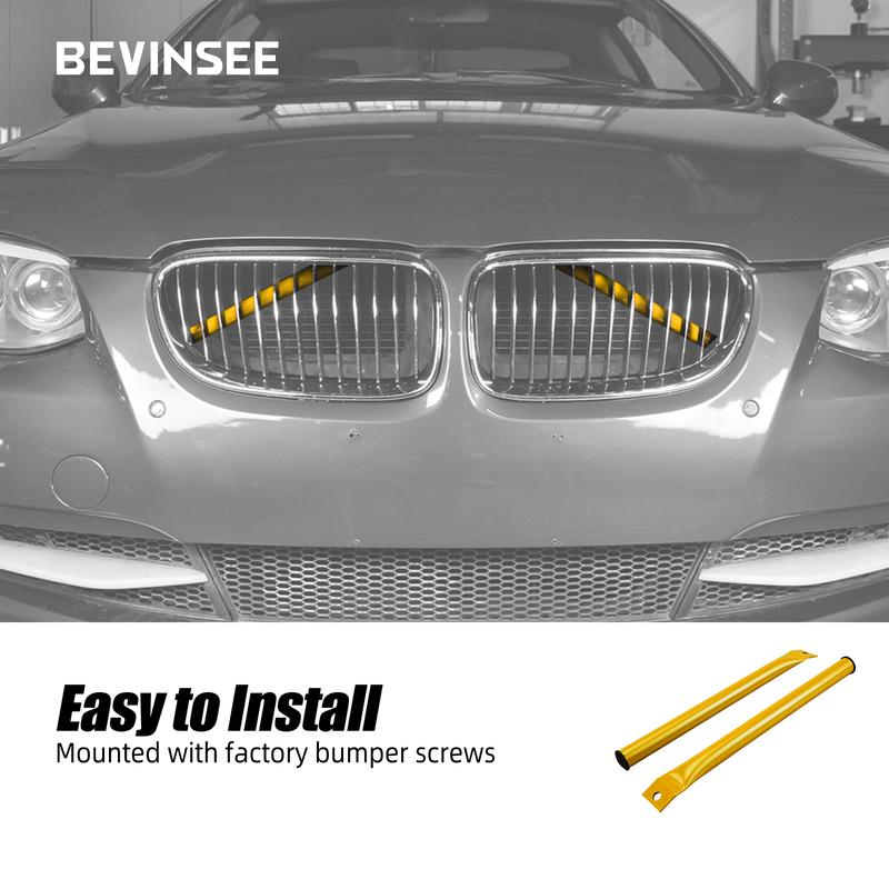 Стальные V-образные распорки передней решетки для BMW E90 E91 E92 E93 323i 325i 328i 330i 335i 2006-2013, Автоаксессуары