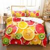 Summer Fruit Queen Bedding Set Duvet Cover Set Bedding Digital Printing Bed Linen King Size Duvet Cover Set Bedding Set