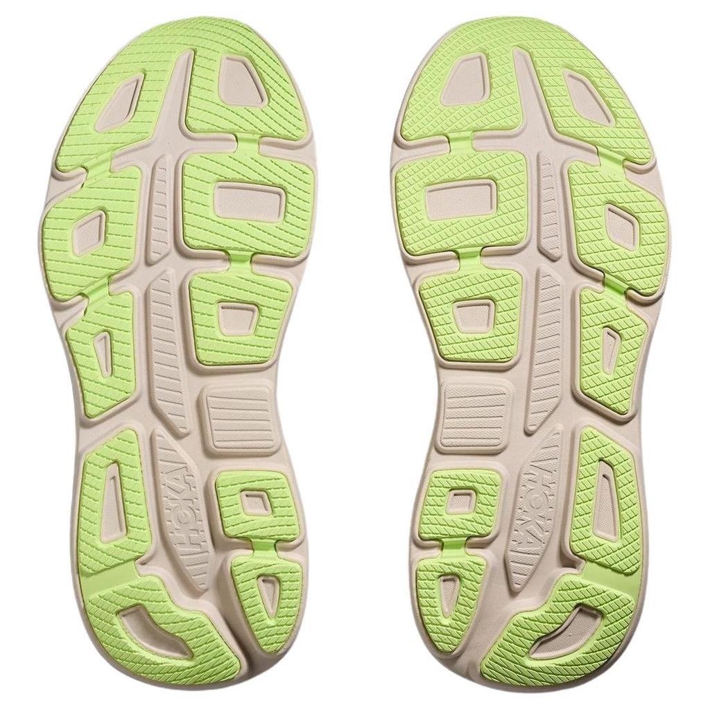 HOKA One One Bondi 9 Устойчивые к истиранию Дышащие Поддерживающие Упругие Повседневные Беговые Кроссовки Мужские Бежевые Широкая Посадка 1162013-GYZ