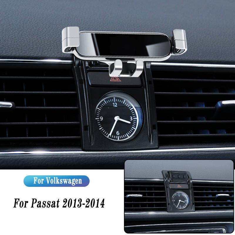 Car Phone Holder For Volkswagen Passat B7 B8 B9 2011-2022 Gravity Navigation Bracket GPS Stand Air Outlet Clip Rotatable