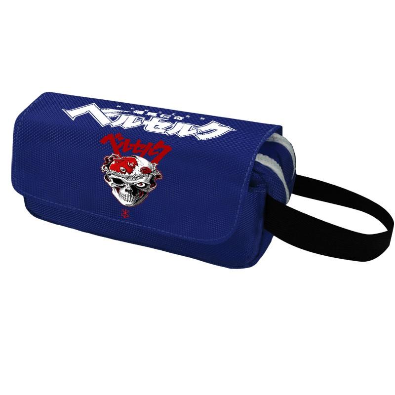 Berserk Anime Pencil Case Double Zipper Multi-functional Stationery Pouch Students