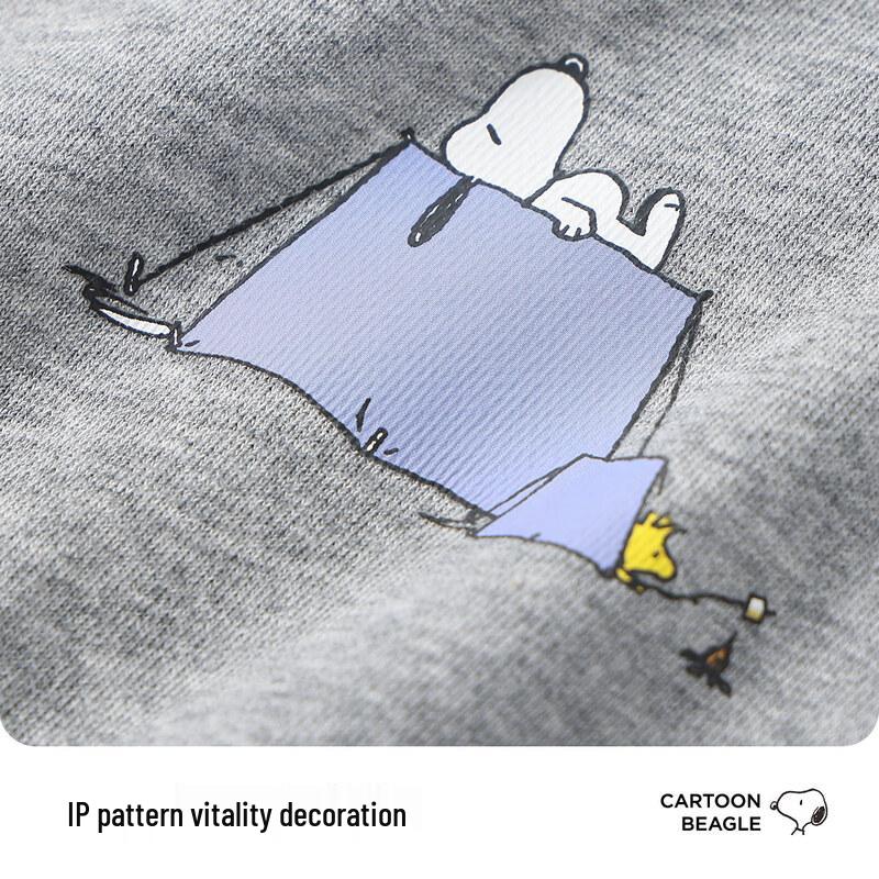 SNOOPY Повседневная мужская толстовка с круглым вырезом