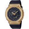 Men's G-SHOCK GM-2100G-1A9JF [G-SHOCK Black- Gold Color Model] Round Watch Black