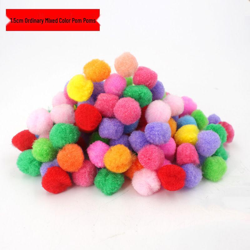 Товары для арт-зоны: Цветные пушистые помпоны для проектов от младших до старших классов