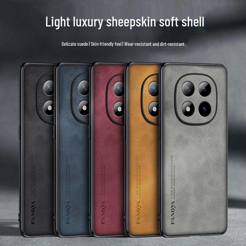 Совместимый чехол из овчины для телефонов Redmi Note 15/15 Pro+/15C, Note 14, 15 Pro/Pro+, K60 и K70