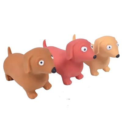 Креативная игрушка-антистресс для взрослых, имитация таксы, музыкальная, из эластичной муки, деформируемая, игрушка-пищалка для снятия стресса