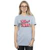 Tom And Jerry Womens/Ladies Gradient Logo Cotton Boyfriend T-Shirt