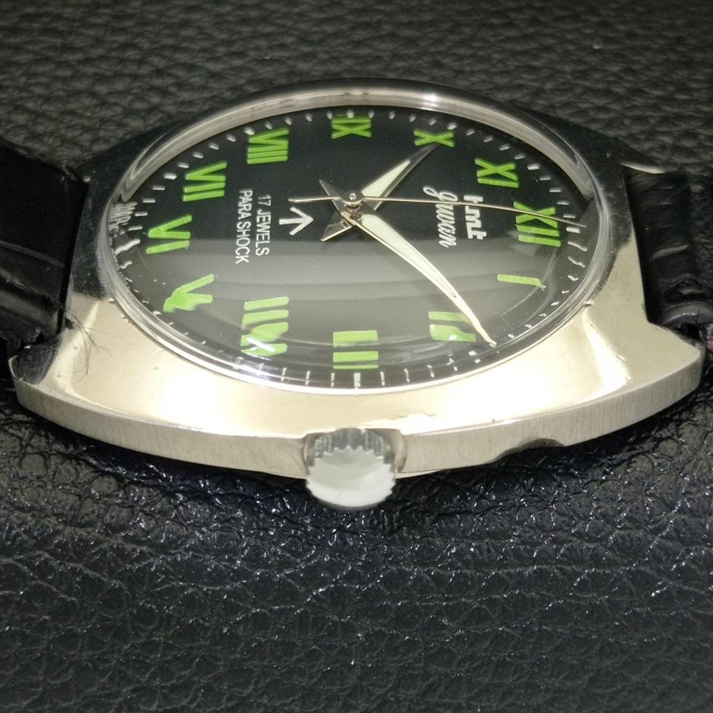 ВИНТАЖНЫЕ ЧАСЫ HMT JAWAN С РУЧНЫМ ЗАВОДОМ, ИНДИЙСКИЕ МУЖСКИЕ ЧАСЫ С ЧЕРНЫМ ЦИФЕРБЛАТОМ a700264-5