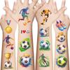 New Cartoon Football Tattoo Stickers Waterproof Party Gift Funny Face Stickers
