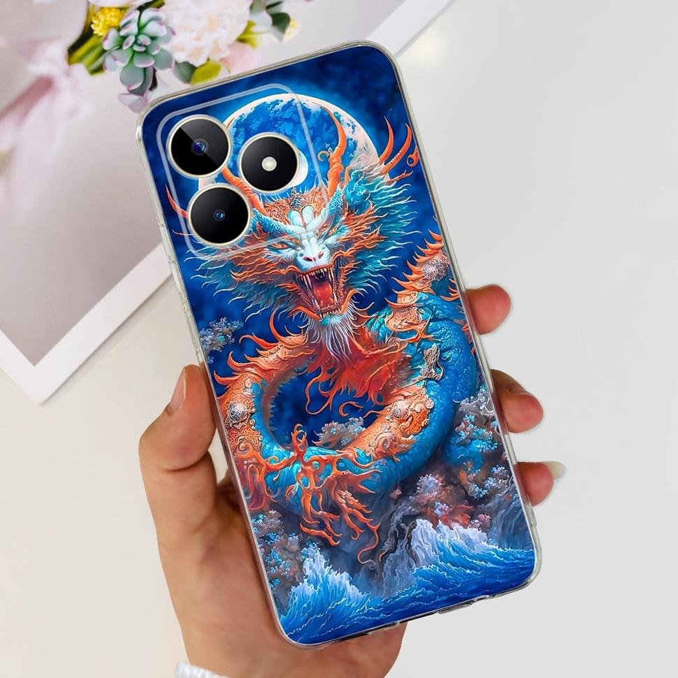 For Realme Note 50 Cases RMX3834 Colorful Painted Cover Soft Silicone Phone Cases For Oppo Realme Note 50 Note50 TPU Fundas