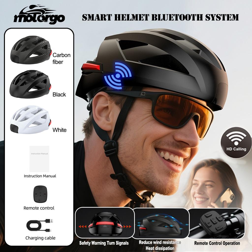Умный мотошлем с Bluetooth-аудио, регулируемой посадкой и задними светодиодными поворотниками