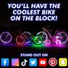 Activ Life Bicycle Spoke Light Color Fun Wheel Light Accessory for Beach Mountain BMX Road Tandem Folding and (1 Tire, Changing) - Cycling, Biking,