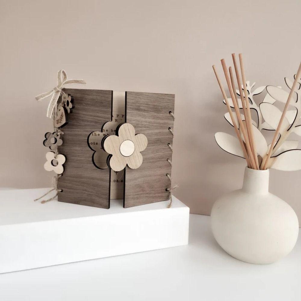 Забавная цветочная деревянная поздравительная открытка Незабудка Лучшая мама на свете Открытка на День благодарения