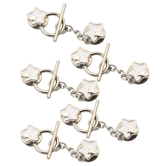 5 шт. Пуговицы-цепочки, застежки для кардигана, не требующие шитья, съемные декоративные пуговицы для свитеров, кардиганов, шалей