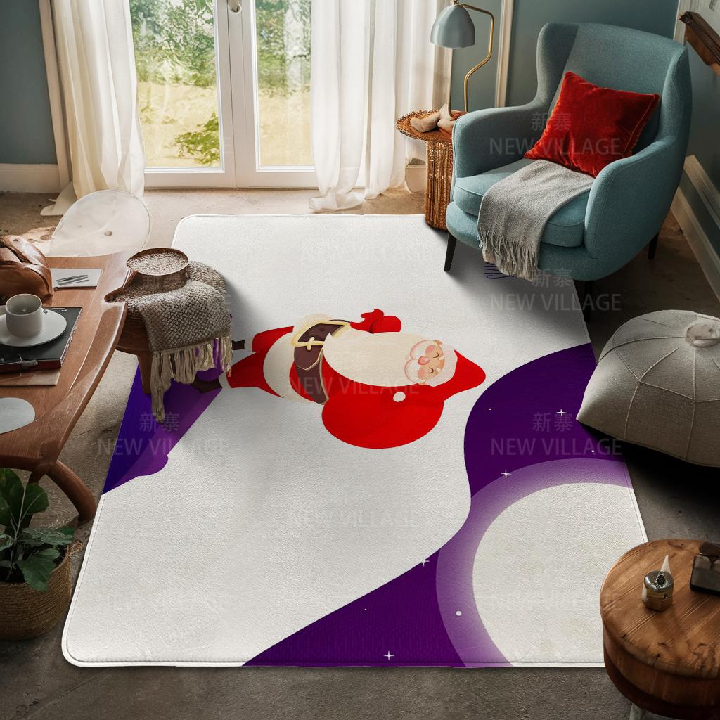 Ковер у входа в дом Домашний коврик у двери Гостиная Ванная Комната Ноги ванная комната Нескользящие коврики с водопоглощением для ванной Счастливого Рождества зима