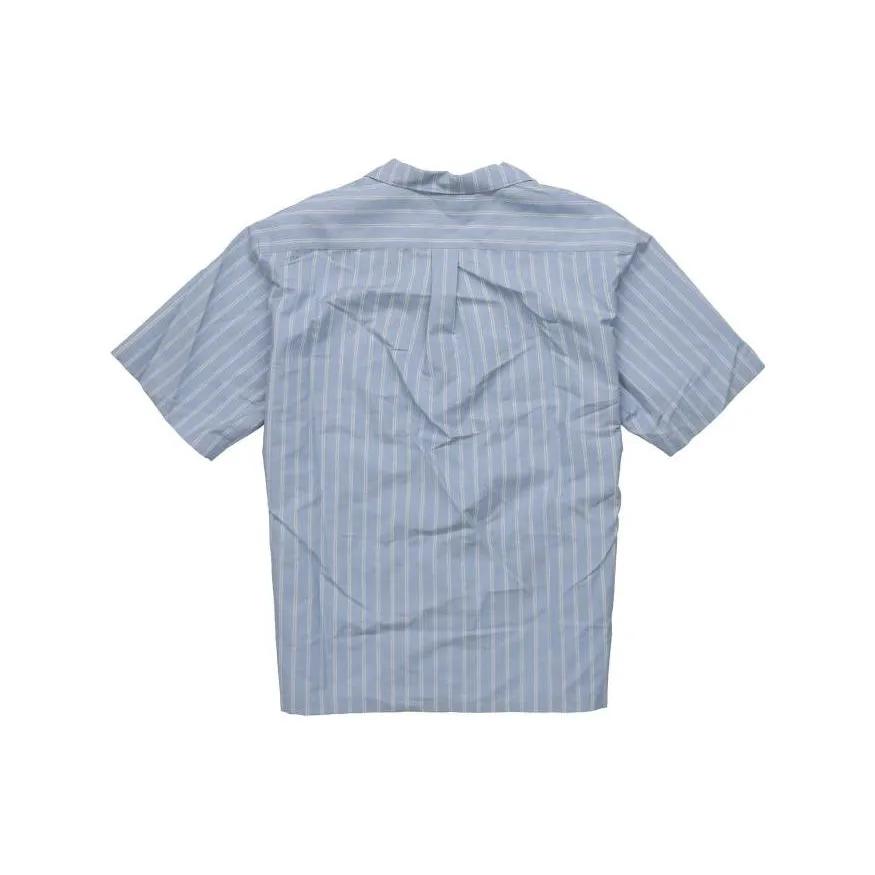 GUCCI Shirts Men's Blue Cuban Collar Moderate (Unisex) Shirts 618920 ZAE5V 4053