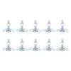 10pcs L Track Double Lug Threaded Stud Nut Fitting Zinc Plated L Track Rail Threaded Stud Fittings Tie Down for Van
