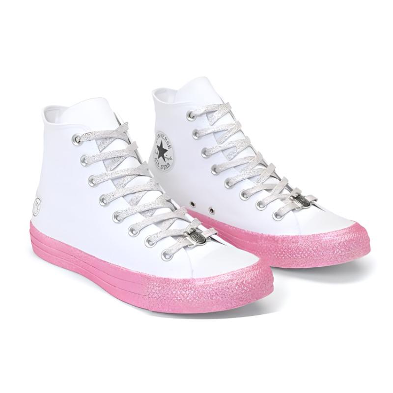 Converse All Star High Miley Cyrus White Pink (Unisex) Canvas Shoes 162239C