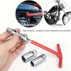 21mm/0.82inch Spark Plug Socket Tool,Easy Bend Flexible Socket Wrench,T-handle Spark Plug Removal Wrench,For Nut Removal