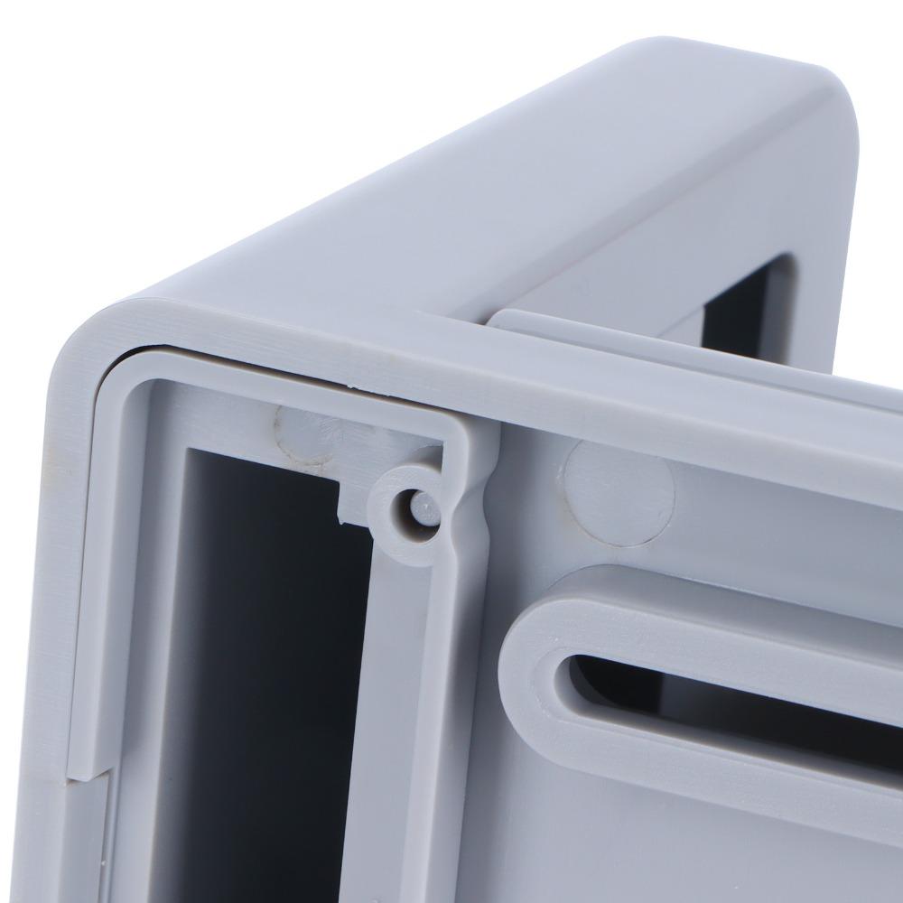 Durable Plastic Toilet Paper Holder Gray White Space Saving Roll Paper Holder Easy Install Wall Mount Tissue Holder Family