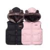 Пуховые жилеты с капюшоном Пальто Осень Весна Детский Толстый Теплый Жилет Детская Верхняя Одежда Детская Мальчики Девочки Куртки Жилет