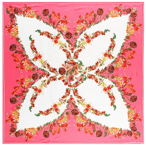 130*130см Шелковые Богемные Шарфы с Дизайном Бабочки и Пиона Женские Фуляр Квадратный Хиджаб Шарф Женский Платок Палантин Шарф Женский Хиджаб