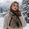 Толстая теплая зимняя шапка-шарф, ветрозащитный плюшевый снуд, новая шапка-рыбак с шарфом, женская