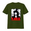 Винтажная хлопковая черная футболка Marc Bolan T Rex Band S 5XL DI104 винтажная Стирка Растянутая мода Унисекс уличная одежда Повседневная Мягкая