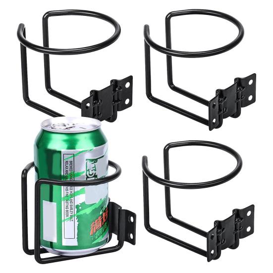 Металлический держатель для чашки в виде лодки L-образная розетка Универсальная подставка для напитков Железная фиксированная подставка для чашек Многоцелевой держатель для напитков на сиденье с 4 установочными винтами