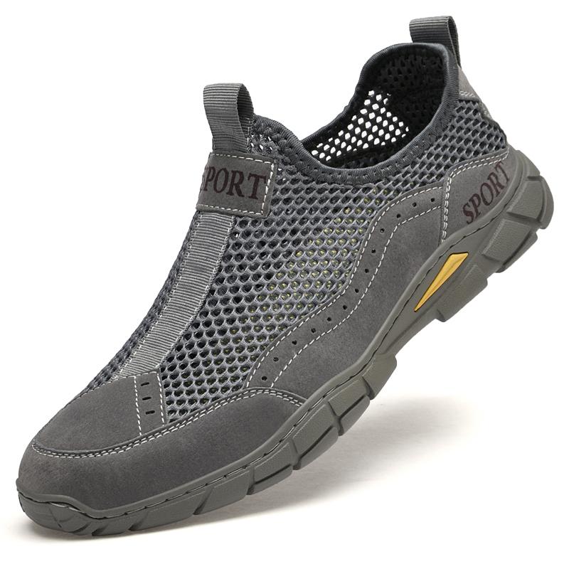 Summer Men Breather Mesh Casual Shoes Men Loafers Outdoor Walking Shoes Moccasins Man Shoes