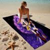 proof beach towel with a Kpop Hunter6 pattern - soft,absorbent,quick-drying,machine washable - perfect for swimming,camping,bathing
