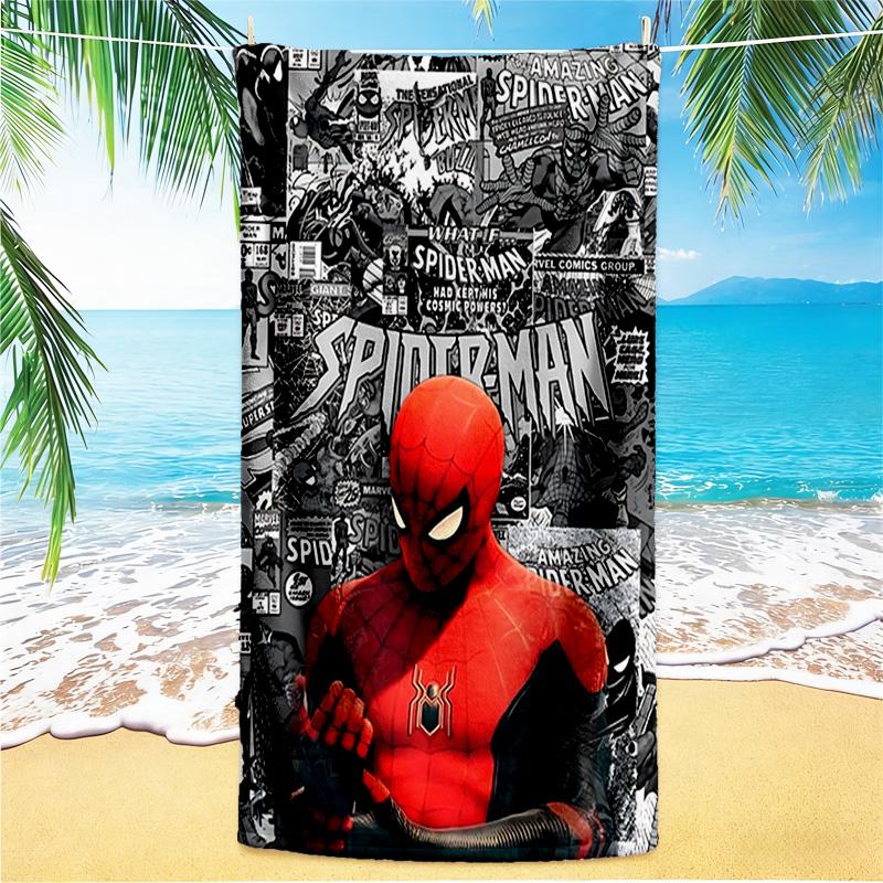 1pc Spiderman Comic Collage beach towel,quick drying absorbent beach towel,outdoor sports swimming beach towel,Soft and comfortable Y72829