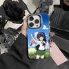Чехол для телефона G-GIRLS и P-PANZER для iPhone 17,16,15,14,13,12,Pro MAX Черный Матовый Ударопрочный Чехол