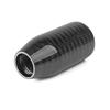 Oval/Sphere Carbon Fiber Manual Gear Shift Knob M12*1.25 With 3 Adapters M8*1.25, M10*1.25, M10*1.5 Shift Head Knob