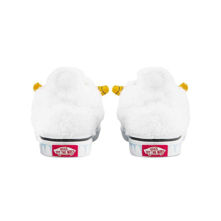 Vans Кроссовки Slip-On V Toddler Yeti Baby белые черные True-White VN0A5KXO8CG