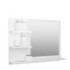 VidaXL Miroir de salle de bain Blanc brillant 60x10,5x45 cm Aggloméré 805012