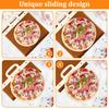Sliding Pizza Spatula Food Pizza Tray Pizza Board Shovel for Home Kitchen Oven Baking Tool Non-Stick Sliding Cake Dessert Trays