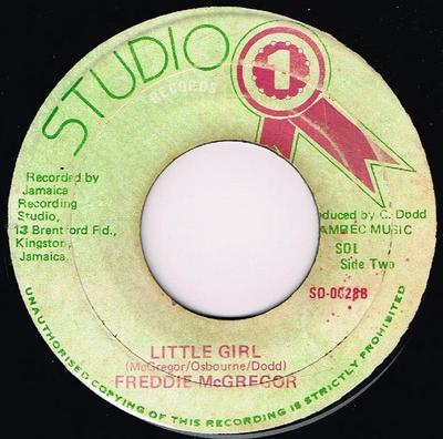 7-дюймовая пластинка FREDDIE MCGREGOR Little Girl SO0028 Studio One Ямайка Регги Ска Даб Б/у