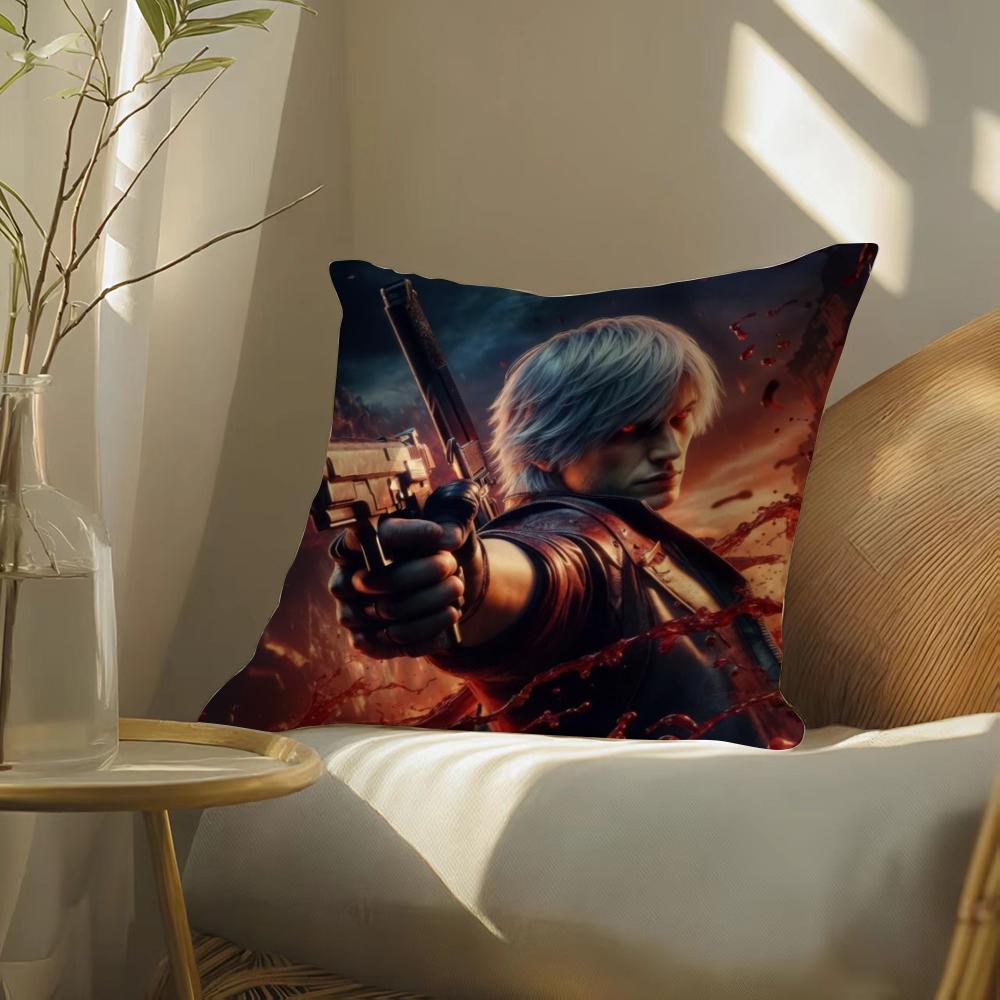 Чехол на подушку Devil May Cry с принтом для гостиной, дивана, декора спальни