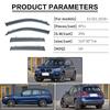 Для BMW X3 2003-2024 E83 F25 G01 козырек окна дверной козырек солнцезащитные козырьки от дождя погодный щиток аксессуары для козырька окна яркая полоса