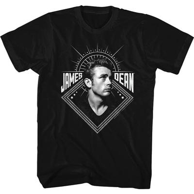 Черная футболка унисекс приталенного кроя James Dean In Memoriam