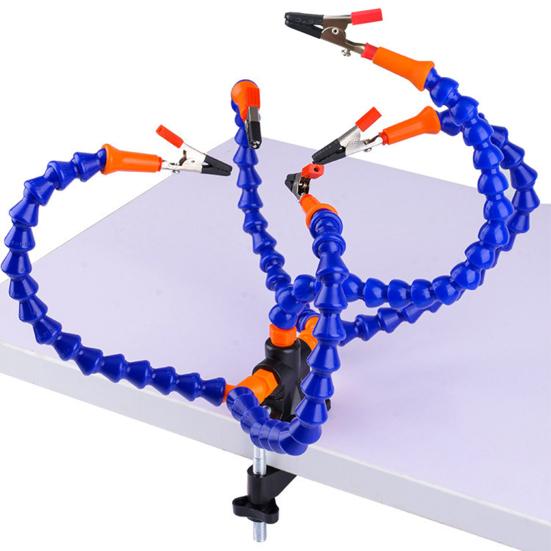 Сварочный настольный зажим DIY Универсальный высокопрочный 3 отверстия 5 когтей Жесткая пайка