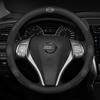 ANY2  For Nissan SYLPHY X-TRAIL QASHQAI JUKE Car Suede Carbon Fiber Leather Breathable And Anti-Slip Steering Wheel Cover Accessories
