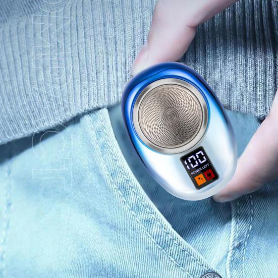 Мини-электробритва с цифровым дисплеем Type-C, перезаряжаемая, водонепроницаемая, для влажного и сухого бритья, портативная, для путешествий, бритва для мужчин, триммер для бороды, инструмент для удаления волос